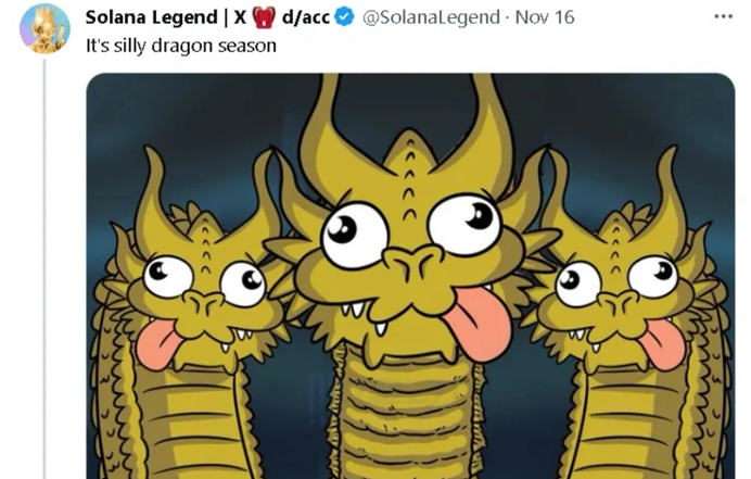 万倍MEME傻龙币Silly Dragons“傻龙有傻福”?币圈大佬做局的又一项目!